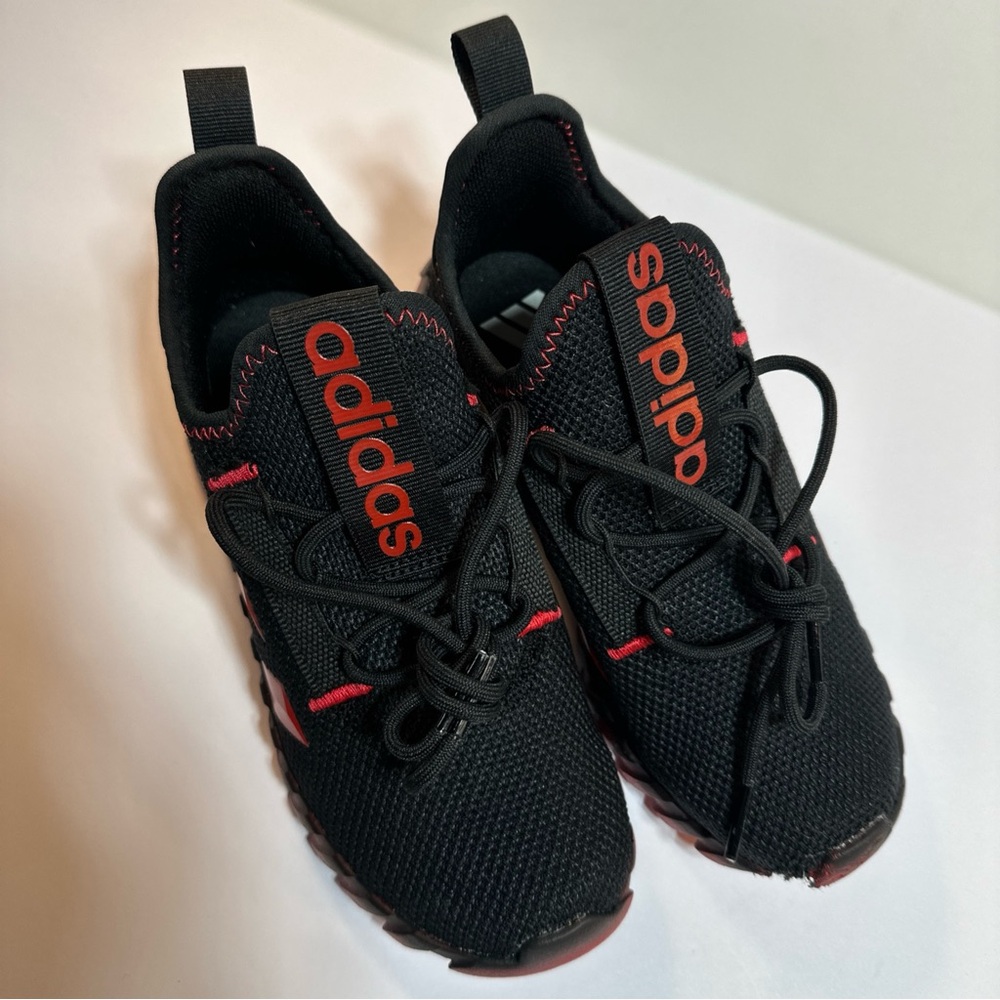 Adidas Kids Black and Red Sneakers